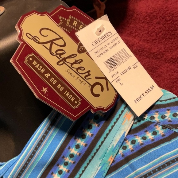 Rafter C Men’s Long Sleeve Pearl-snap Shirt - Picture 3 of 6